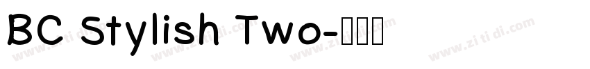 BC Stylish Two字体转换